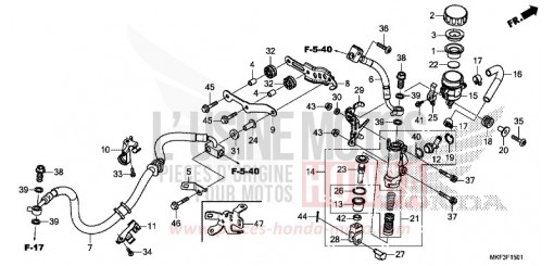 REAR BRAKE MASTER CYLINDER (CBR1000RA/S1/S2) CBR1000RAH de 2017